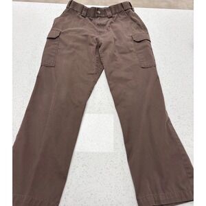5.11 Tactical Series Mens Brown Cargo Work Pants Size 34x30 Straight Leg Utility